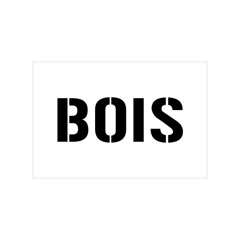 POCHOIR BOIS (W1026)