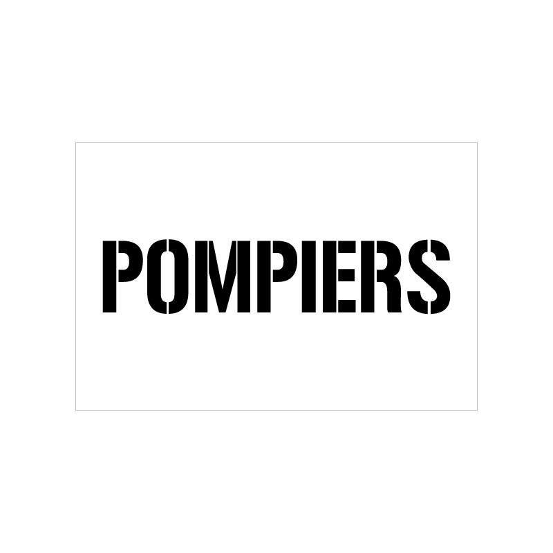 POCHOIR POMPIERS (W1029)