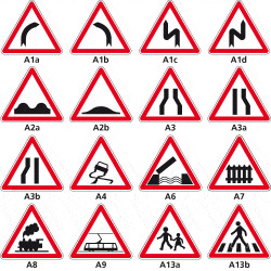 Signaux de danger - Type A