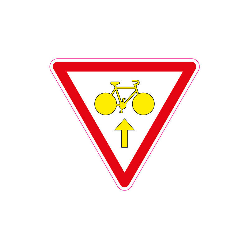 PANNEAU CYCLISTE CEDEZ LE PASSAGE (M12b)