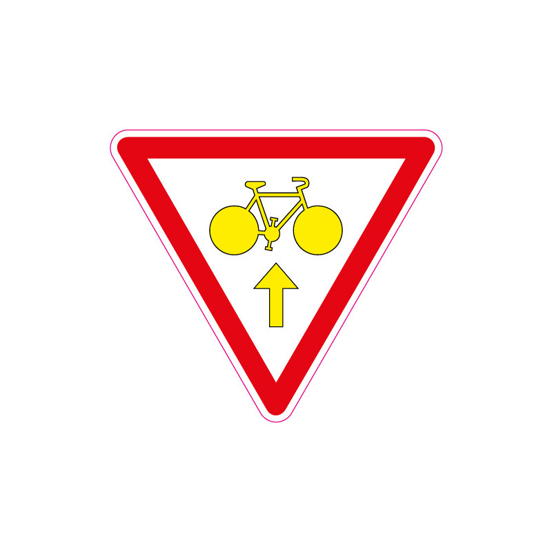 PANNEAU CYCLISTE CEDEZ LE PASSAGE (M12b)