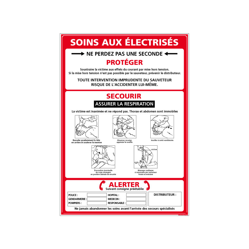 Panneau SOINS AUX ELECTRISES (A0319) Panneau SOINS AUX ELECTRISES (A0319)