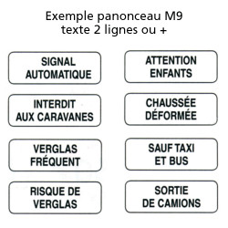 Panonceaux - Type M9