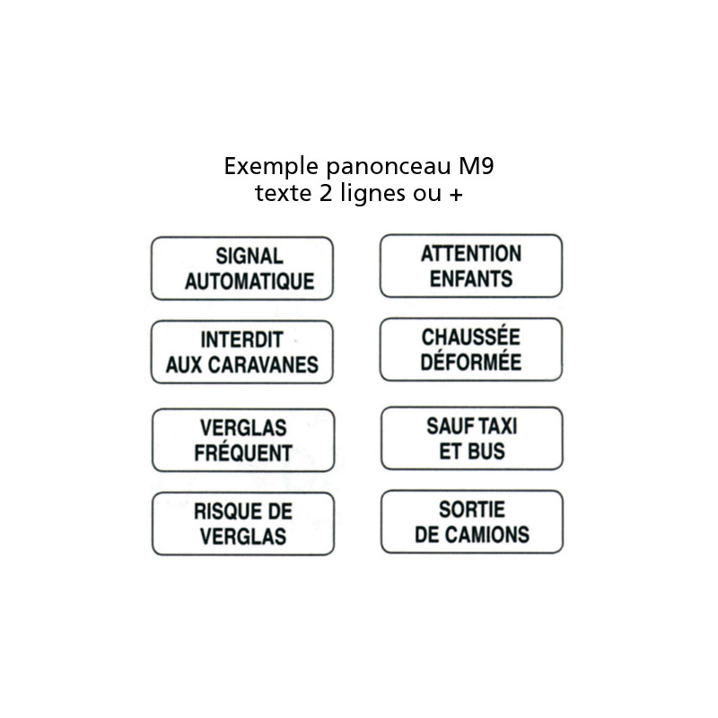 Panonceaux - Type M9