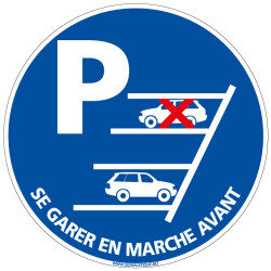 Panneau SE GARER EN MARCHE AVANT (E0619)