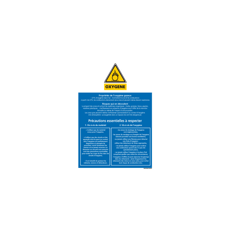 Consignes de securite oxygËne (A0352)