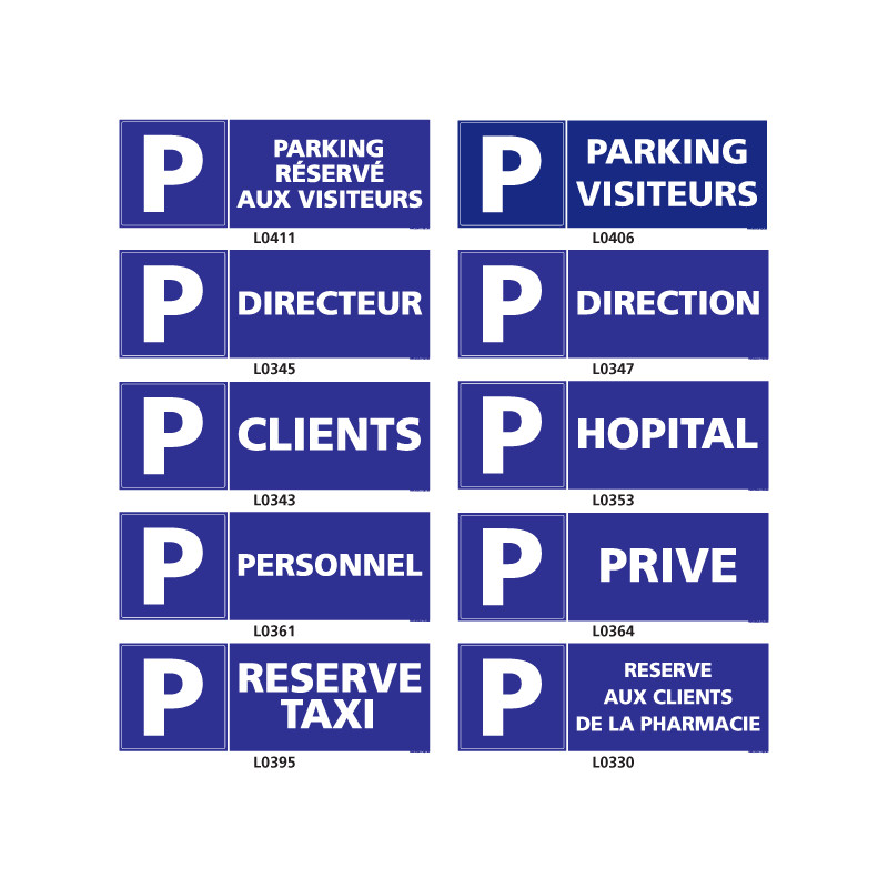 Panneau de Signalisation de parking
