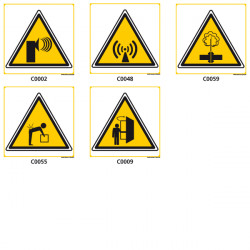 Panneaux de DANGER et d'AVERTISSEMENT