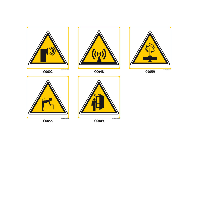 Panneaux de DANGER et d'AVERTISSEMENT