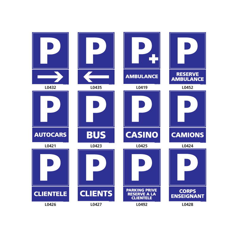 Panneau de Signalisation pour parking