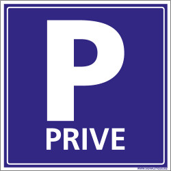 PANNEAU SIGNALISATION PARKING PRIVE (L0521)