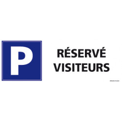 PANNEAU DE PARKING RESERVE VISITEURS (L0558)