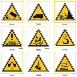 Panneaux de DANGER des TRANSPORTS