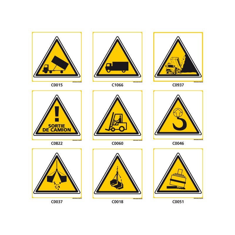 Panneaux de DANGER des TRANSPORTS