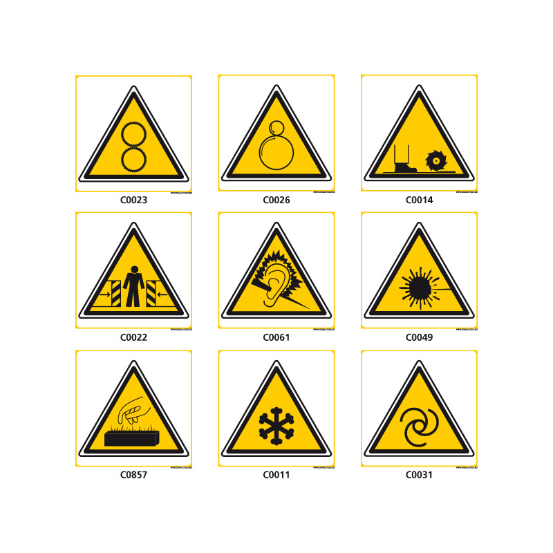 Panneaux de DANGER et d'AVERTISSEMENT