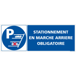 Signalisation STATIONNEMENT EN MARCHE ARRIERE (L0577)