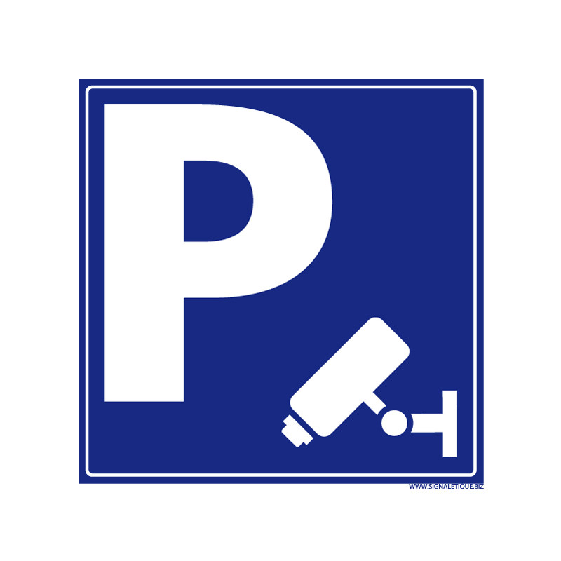 Pictogramme de signalisation PARKING SOUS VIDEOSURVEILLANCE (L0589)