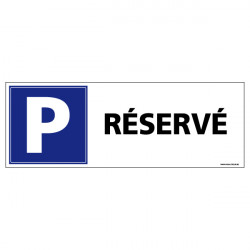 Panneau de signalisation parking réservé (L0592)