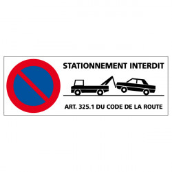 PANNEAU DE SIGNALISATION STATIONNEMENT INTERDIT (L0600)