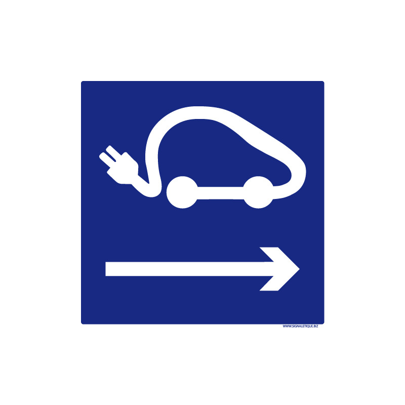 PANNEAU PARKING VOITURE ELECTRIQUE DROITE(L0703)