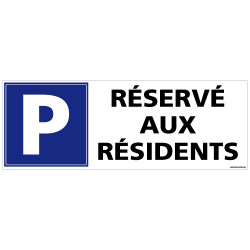 Panneau Parking réservé aux résidents (L0705)