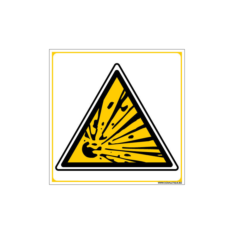 Panneau DANGER MATIERES EXPLOSIVES (C0041) Panneau DANGER MATIERES EXPLOSIVES (C0041)