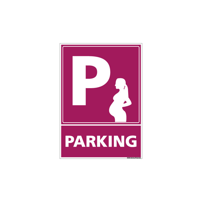 PANNEAU PARKING FEMME ENCEINTE (L0761)