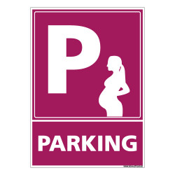 PANNEAU PARKING FEMME ENCEINTE (L0761)