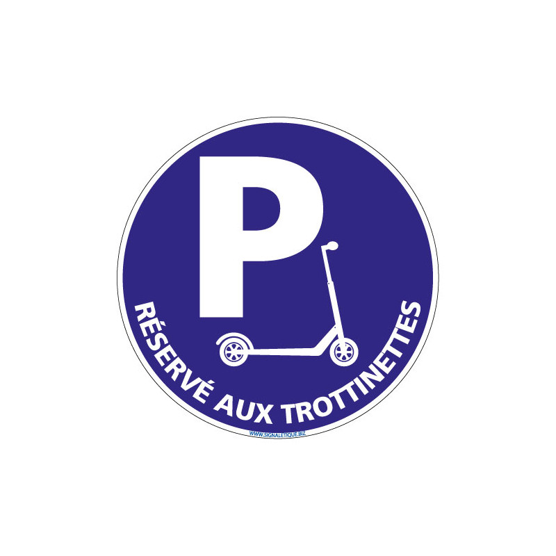 PANNEAU RESERVE AUX TROTTINETTES (L0767) PANNEAU RESERVE AUX TROTTINETTES (L0767)