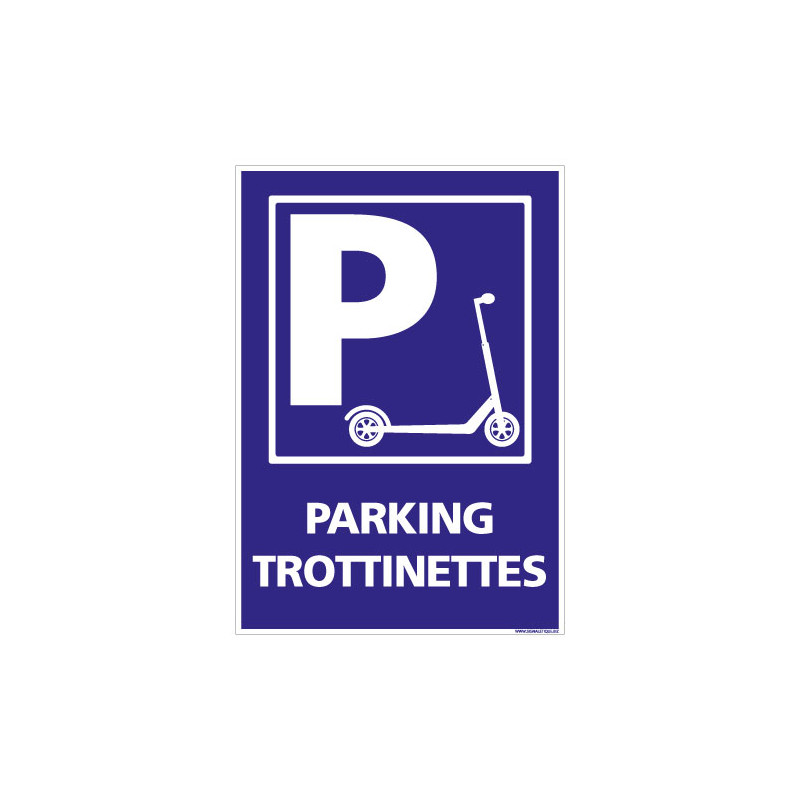 PANNEAU PARKING POUR TROTTINETTES (L0768) PANNEAU PARKING POUR TROTTINETTES (L0768)