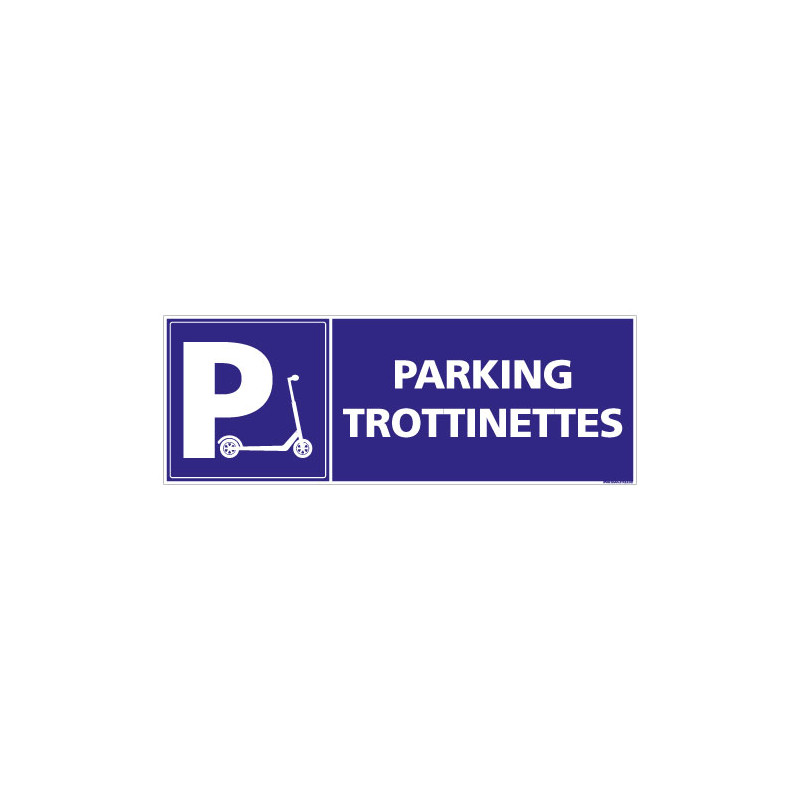 PANNEAU PARKING TROTTINETTES HORIZONTAL (L0770)