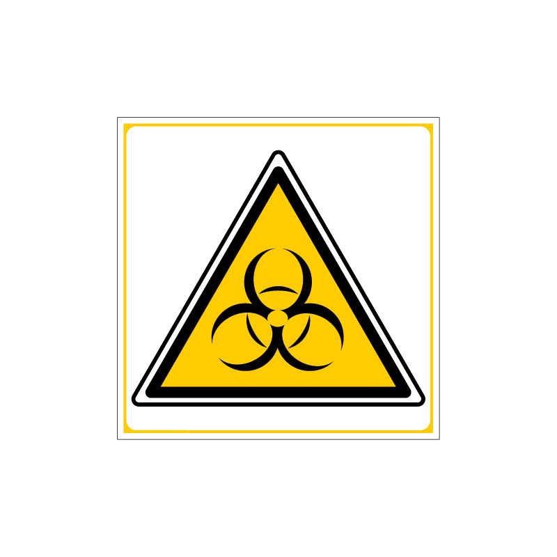 PANNEAU DANGER RISQUES BIOLOGIQUES (C0052)