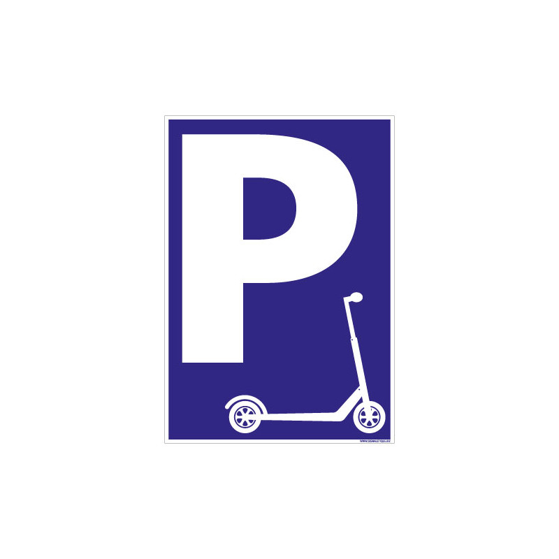 PANNEAU PARKING SPECIAL TROTTINETTES (L0772) PANNEAU PARKING SPECIAL TROTTINETTES (L0772)