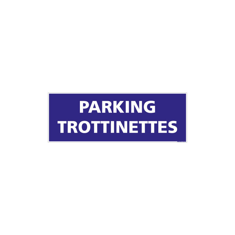 PANNEAU PARKING POUR TROTTINETTES HORIZONTAL (L0773) PANNEAU PARKING POUR TROTTINETTES HORIZONTAL (L0773)
