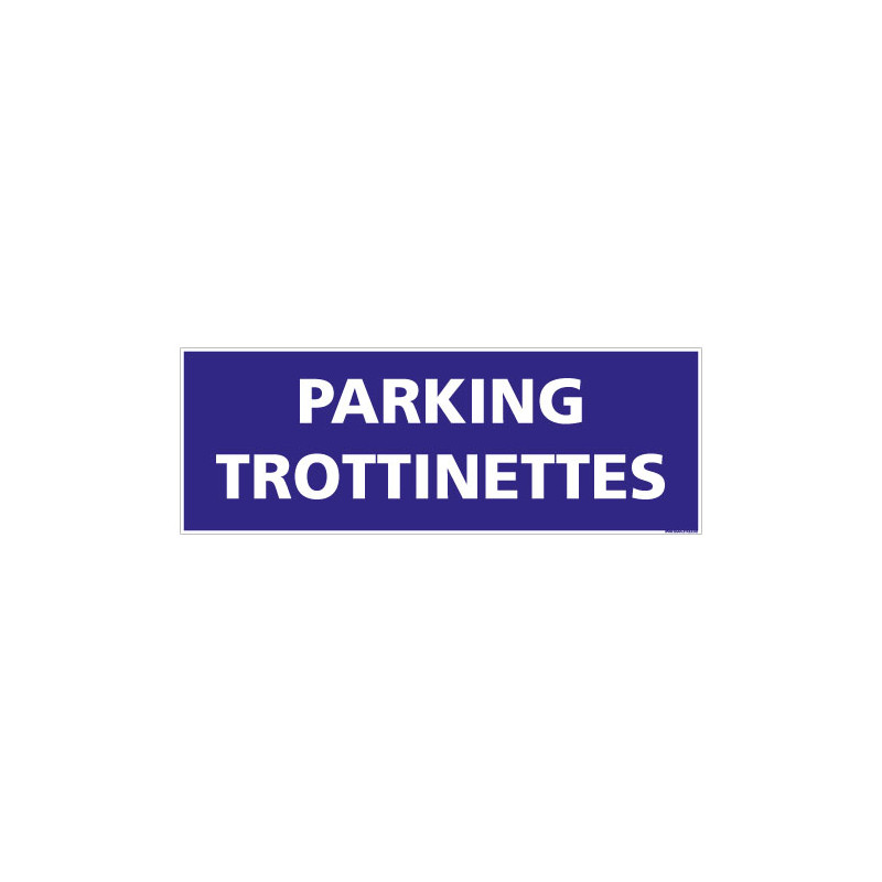 PANNEAU PARKING POUR TROTTINETTES HORIZONTAL (L0773)