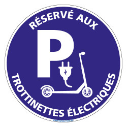 PANNEAU RESERVE AUX TROTTINETTES ELECTRIQUES (L0774)