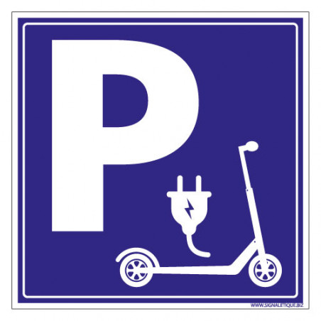 PANNEAU RESERVE TROTTINETTES (L0771) 210 X 75 Mm Matière Aluminium | Leroy Merlin