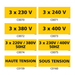 Panneau et Pictogramme de Signalisation danger electrique