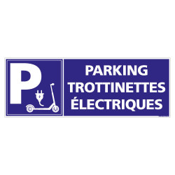 PANNEAU PARKING TROTTINETTES ELECTRIQUES HORIZONTAL (L0777)