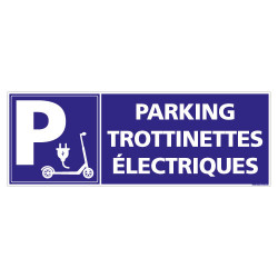 PANNEAU PARKING TROTTINETTES ELECTRIQUES HORIZONTAL (L0777)