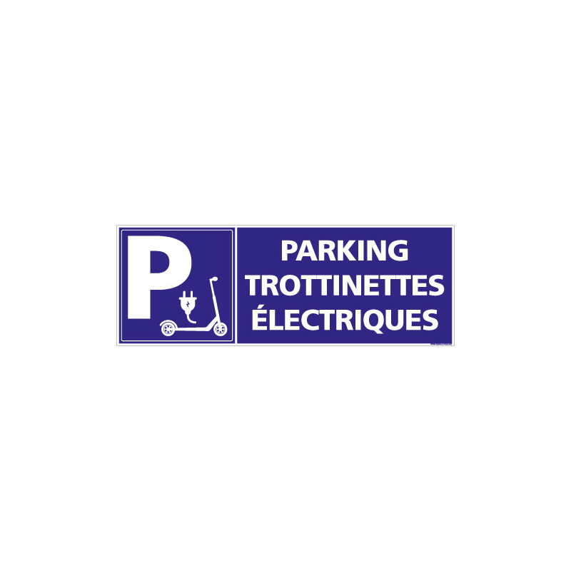 PANNEAU PARKING TROTTINETTES ELECTRIQUES HORIZONTAL (L0777)