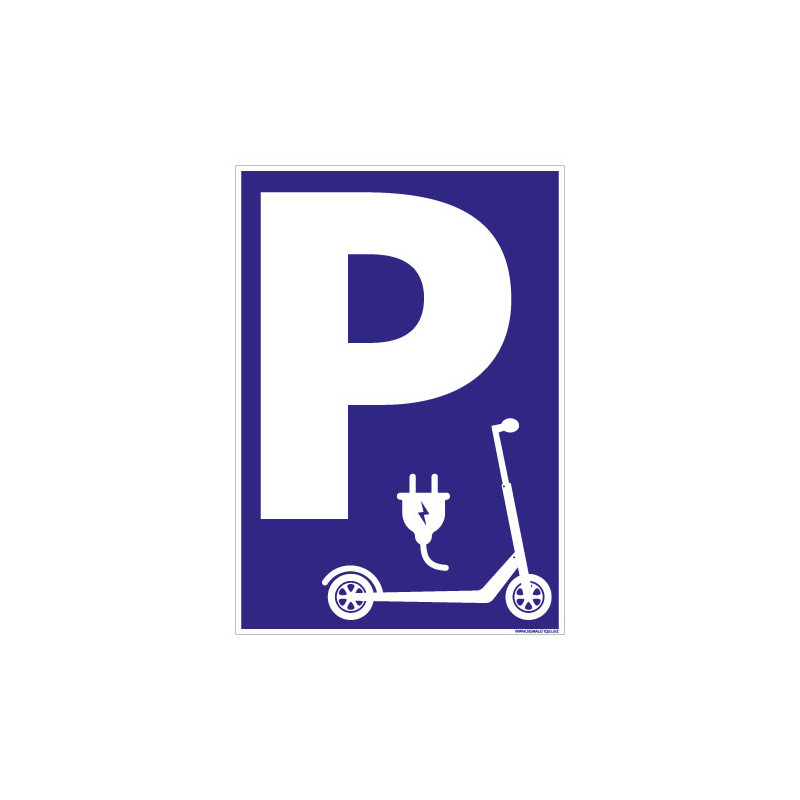 PANNEAU PARKING SPECIAL TROTTINETTES ELECTRIQUES (L0779) PANNEAU PARKING SPECIAL TROTTINETTES ELECTRIQUES (L0779)