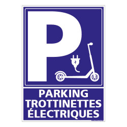 PANNEAU PARKING RESERVE AUX TROTTINETTES ELECTRIQUES (L0782)