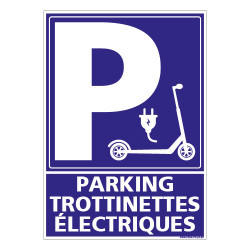 PANNEAU PARKING RESERVE AUX TROTTINETTES ELECTRIQUES (L0782)