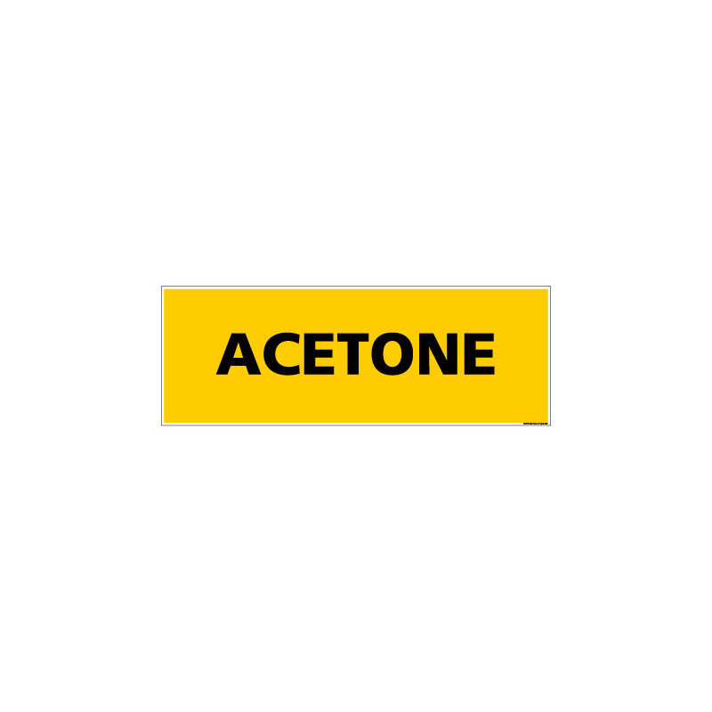 Panneau de Signalisation danger ACETONE (C0081)