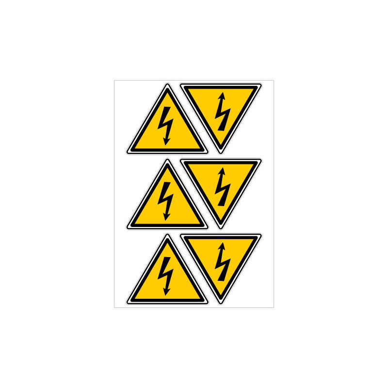 PLANCHE DE PICTOGRAMME DANGER ELECTRIQUE (C0027T_PL6)