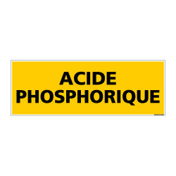 Panneau de Signalisation danger ACIDE PHOSPHORIQUE (C0088)