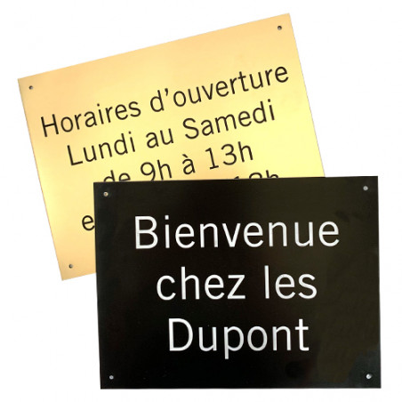 Plaque Gravée Autocollante Or Pour Cadeau Ou Emballage - Personnalisable - Neuve