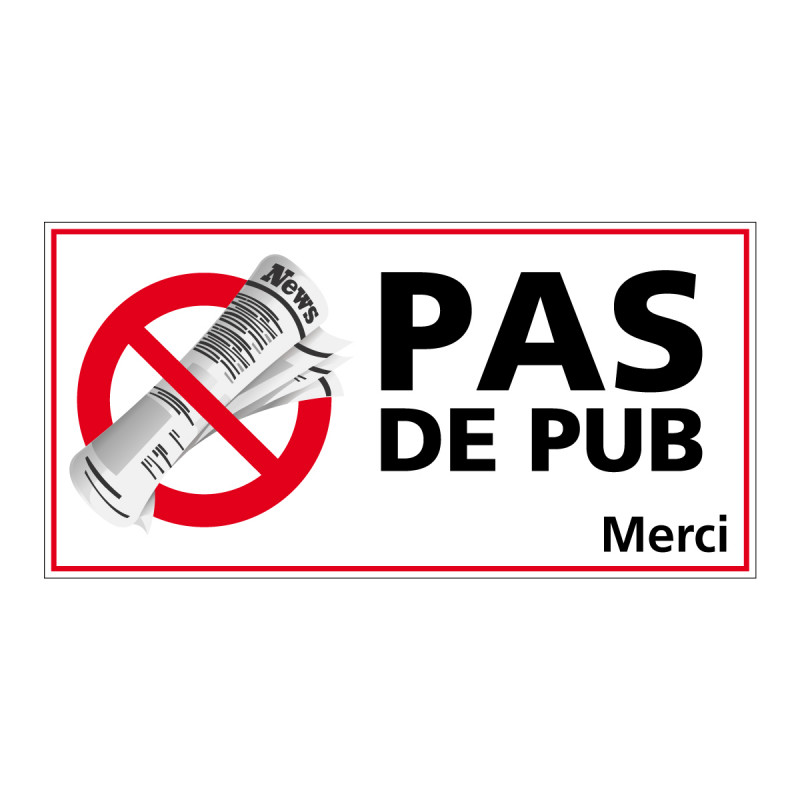 AUTOCOLLANT STOP PUB (G1275)