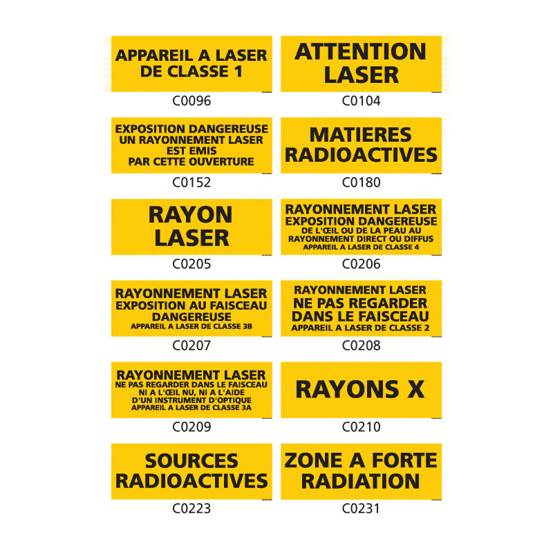 Panneau Signalisation produits dangereux risque ionisant